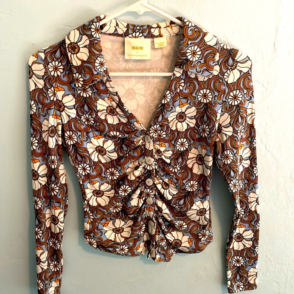 Maeve by Anthropologie button down shirt in XXS